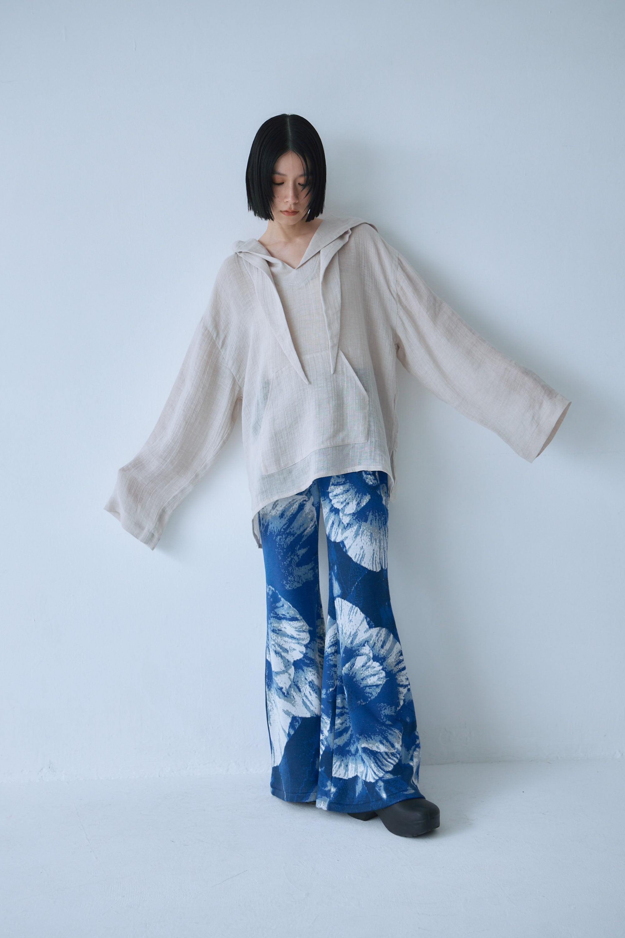 Sheer Linen Hoodie – Mediam