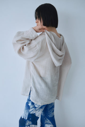 Sheer Linen Hoodie – Mediam