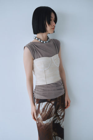 Ｍelange Knit Bustier