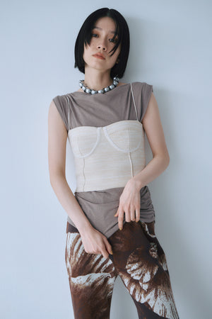 Ｍelange Knit Bustier