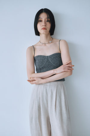 Ｍelange Knit Bustier