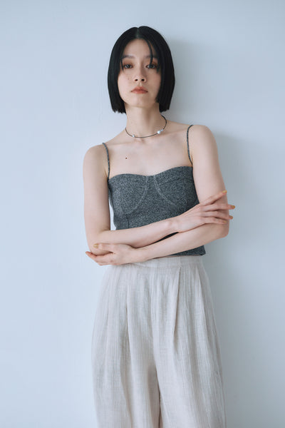 画像をギャラリービューアに読み込む, Ｍelange Knit Bustier
