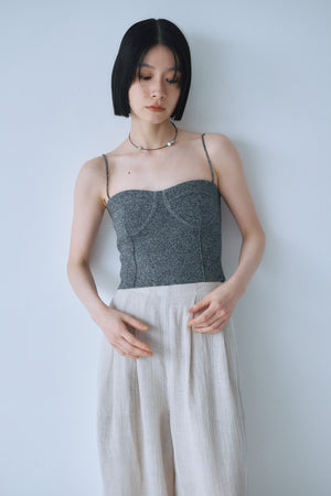 Ｍelange Knit Bustier