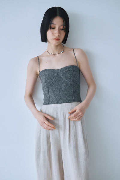画像をギャラリービューアに読み込む, Ｍelange Knit Bustier
