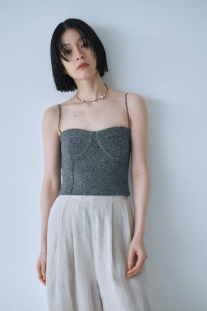 Ｍelange Knit Bustier