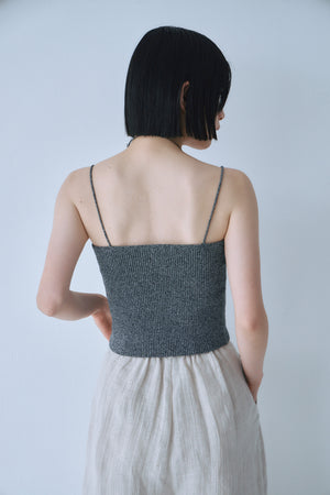 Ｍelange Knit Bustier