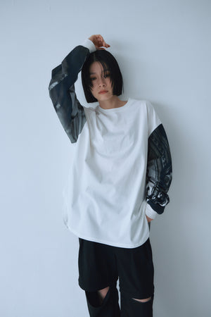 Memories Sleeve Rib Long Tee