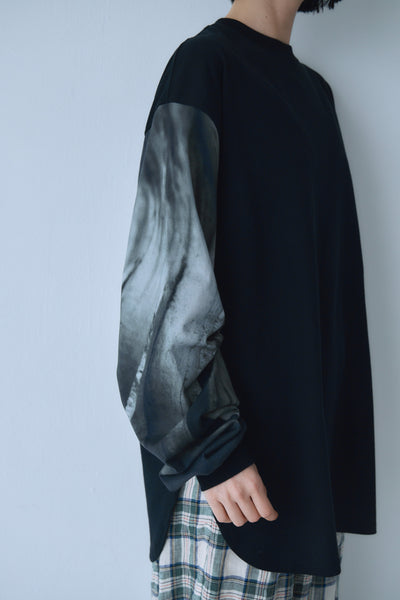 画像をギャラリービューアに読み込む, Memories Sleeve Rib Long Tee
