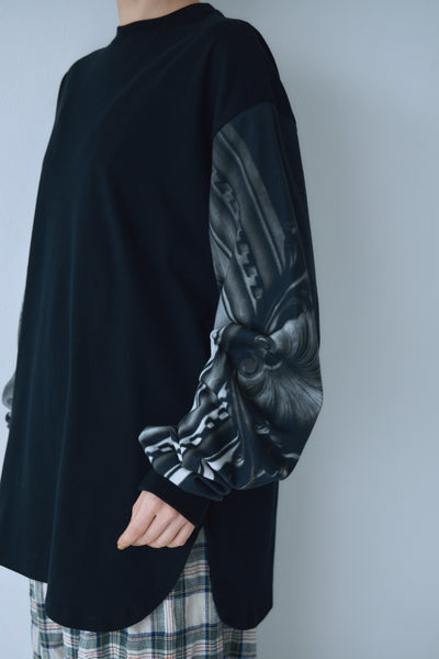 画像をギャラリービューアに読み込む, Memories Sleeve Rib Long Tee
