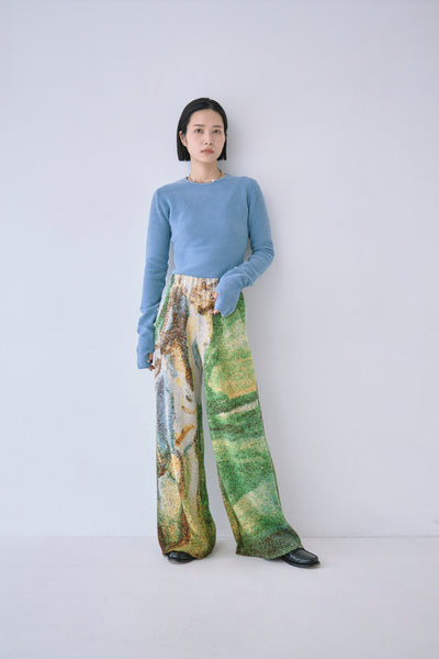 Load image into Gallery viewer, Melting Colors Jacquard Wide Pants
