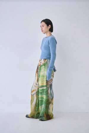 Melting Colors Jacquard Wide Pants
