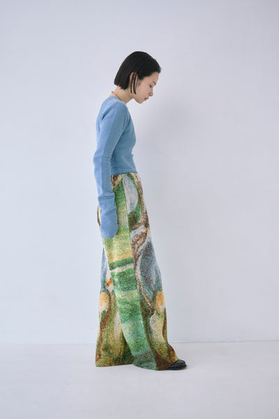 Load image into Gallery viewer, Melting Colors Jacquard Wide Pants
