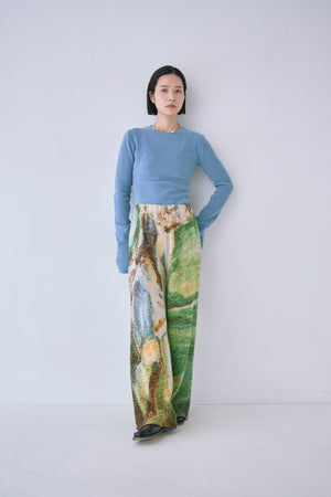Melting Colors Jacquard Wide Pants