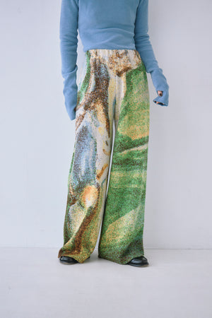 Melting Colors Jacquard Wide Pants