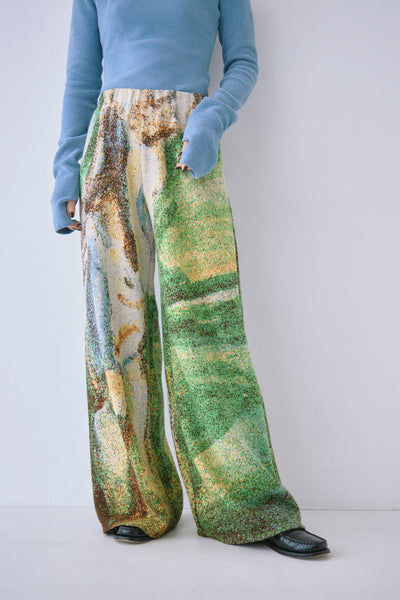 Load image into Gallery viewer, Melting Colors Jacquard Wide Pants
