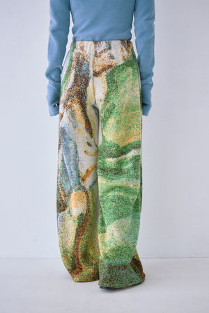 Melting Colors Jacquard Wide Pants