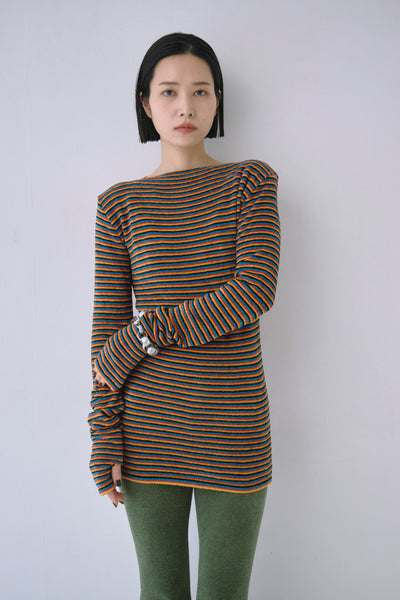 Load image into Gallery viewer, Border Knit Top - A
