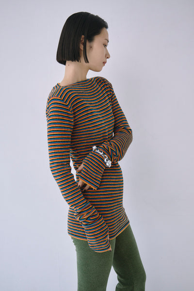 Load image into Gallery viewer, Border Knit Top - A
