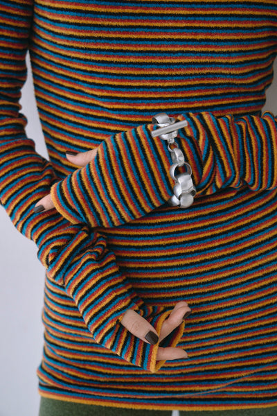 Load image into Gallery viewer, Border Knit Top - A
