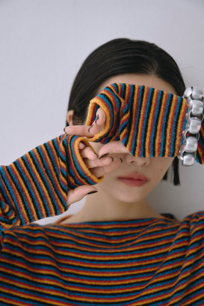 Load image into Gallery viewer, Border Knit Top - A
