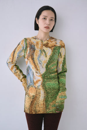 Melting Colors Jacquard Pullover