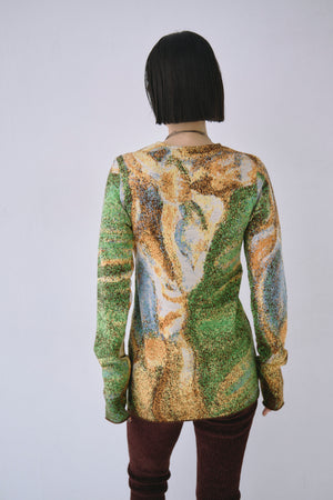 Melting Colors Jacquard Pullover