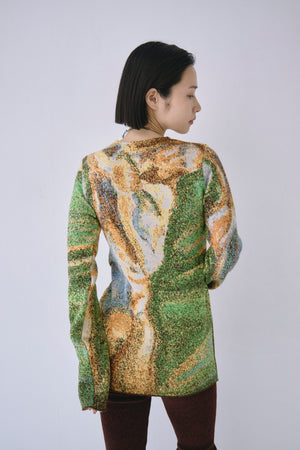 Melting Colors Jacquard Pullover