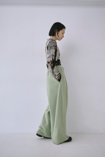 画像をギャラリービューアに読み込む, Fleece wide Pants
