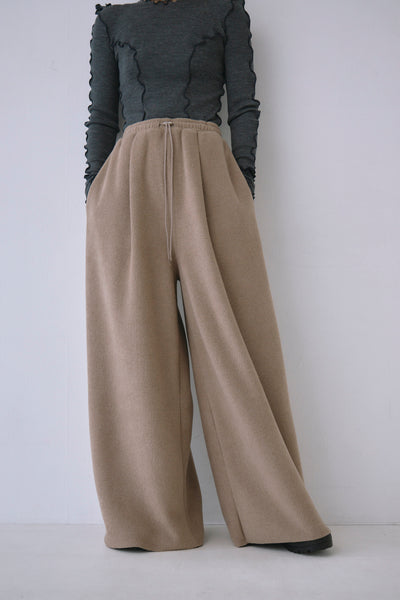 画像をギャラリービューアに読み込む, Fleece wide Pants

