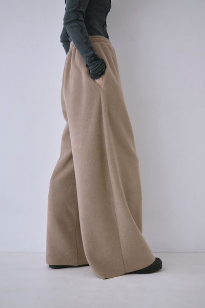 画像をギャラリービューアに読み込む, Fleece wide Pants
