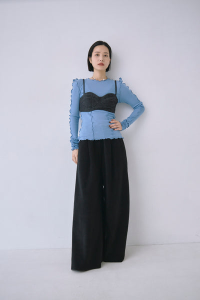 画像をギャラリービューアに読み込む, Fleece wide Pants
