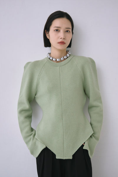 画像をギャラリービューアに読み込む, Wool Knit Bodysuit Like Pullover
