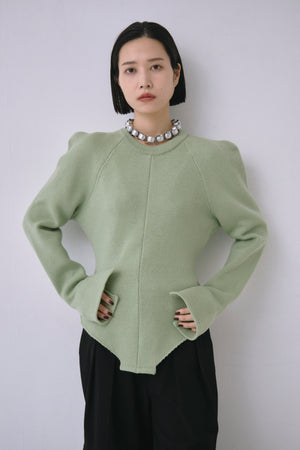 Wool Knit Bodysuit Like Pullover