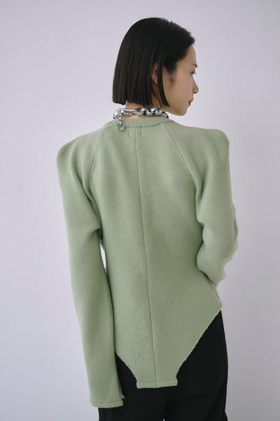 画像をギャラリービューアに読み込む, Wool Knit Bodysuit Like Pullover
