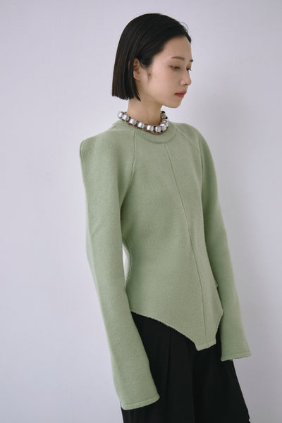 画像をギャラリービューアに読み込む, Wool Knit Bodysuit Like Pullover
