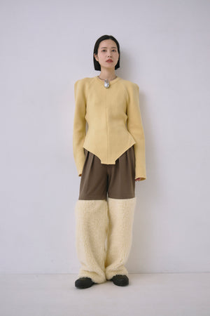 Wool Knit Bodysuit Like Pullover
