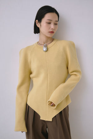 Wool Knit Bodysuit Like Pullover