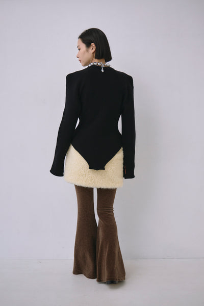 画像をギャラリービューアに読み込む, Wool Knit Bodysuit Like Pullover
