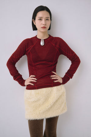 Lacy Jacquard Athletic Top