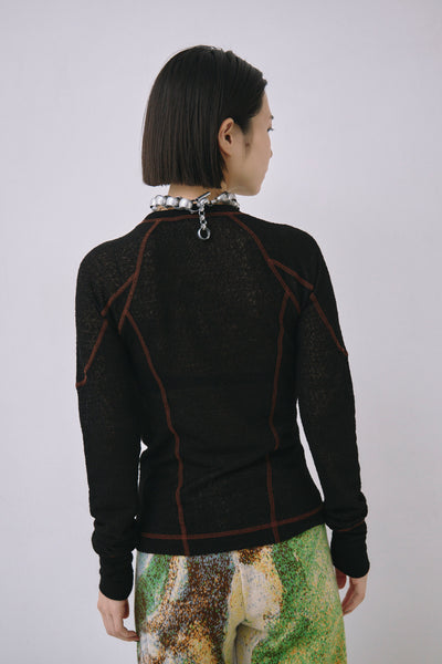 画像をギャラリービューアに読み込む, Lacy Jacquard Athletic Top
