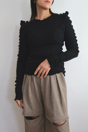 Pointed Shoulder Tops