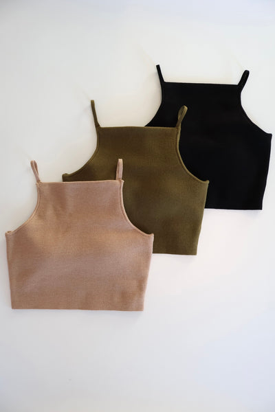 Load image into Gallery viewer, Knit Cropped Camisole
