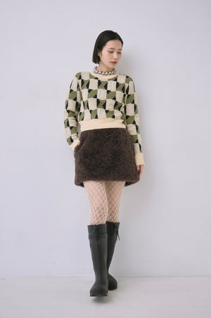 Craft fur Mini skirt