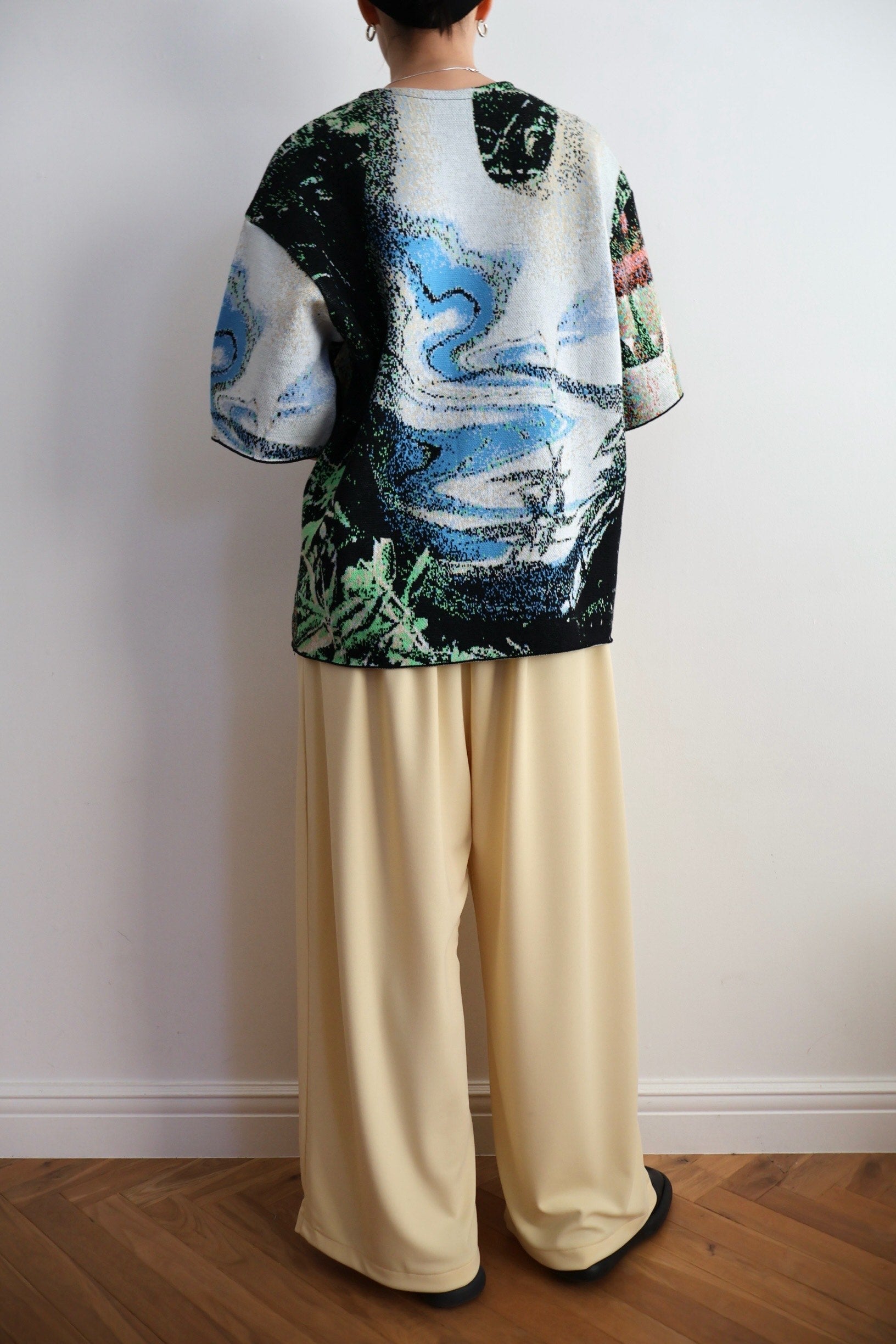 Photo Knit Big Pullover – Mediam