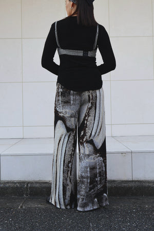 Photo Knit Wide Pants