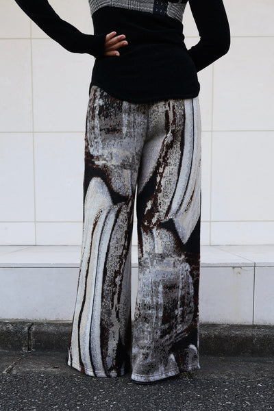 Load image into Gallery viewer, Photo Knit Wide Pants
