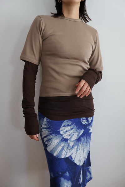 画像をギャラリービューアに読み込む, Stitch Tee &amp; Sheer Top
