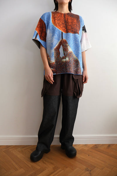 Load image into Gallery viewer, Photo Knit Big Pullover
