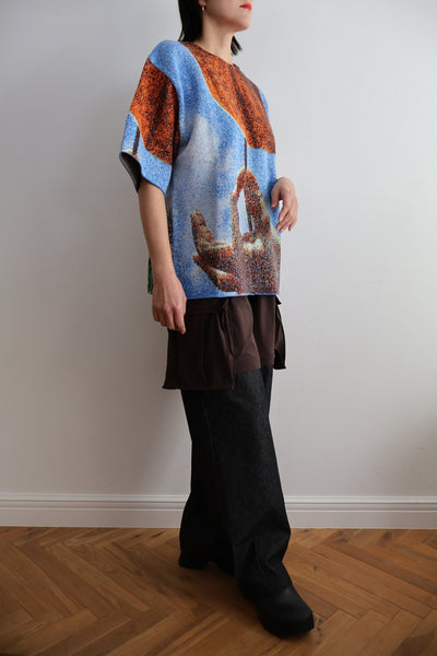 Load image into Gallery viewer, Photo Knit Big Pullover
