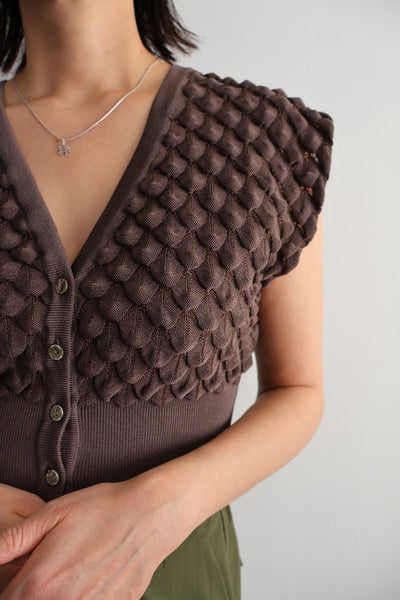 Load image into Gallery viewer, Scale Like knit vest
